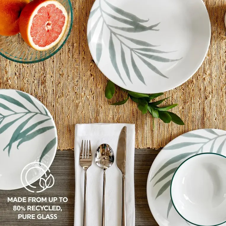 צלחת מנה ראשונה 21.5 ס"מ, Solar Print Corning Corelle מבית Corning Corelle תוצרת ארצות הברית