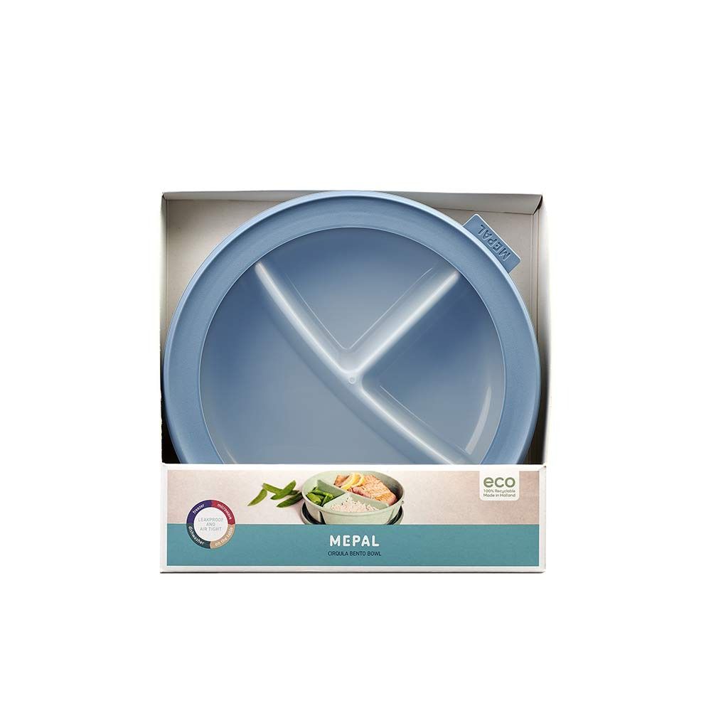 קערת אוכל Bento עגולה תכלת מבית Mepal