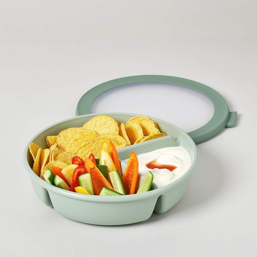 קערת אוכל Bento עגולה תכלת מבית Mepal