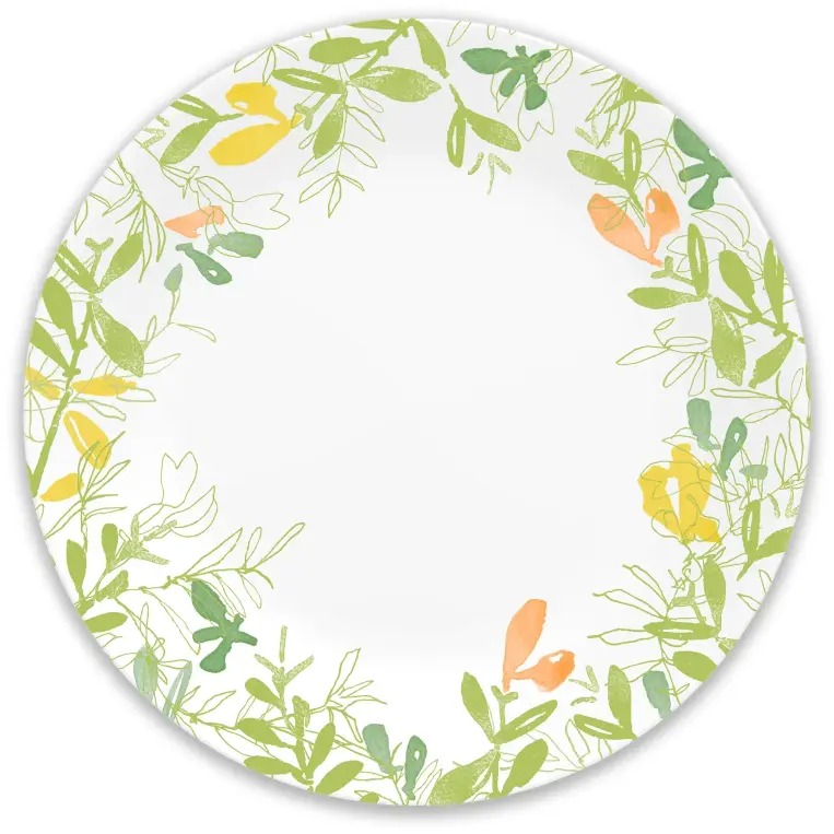 צלחת מנה עיקרית 26.5 ס"מ דגם Contemporary Fruit מבית Corning Corelle תוצרת ארצות הברית