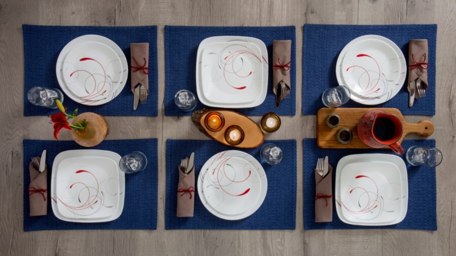 סט 18 חלקים, Splendor  מבית Corning Corelle תוצרת ארצות הברית