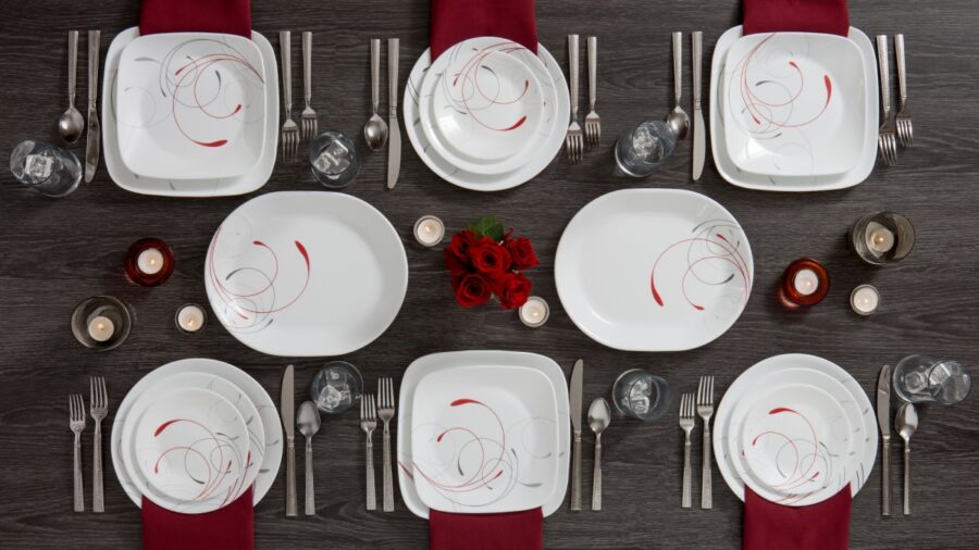 סט 18 חלקים, Splendor  מבית Corning Corelle תוצרת ארצות הברית