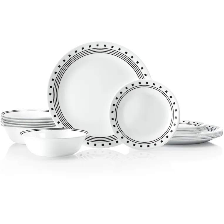 סט 18 חלקים עוגה , City Block מבית Corning Corelle תוצרת ארצות הברית