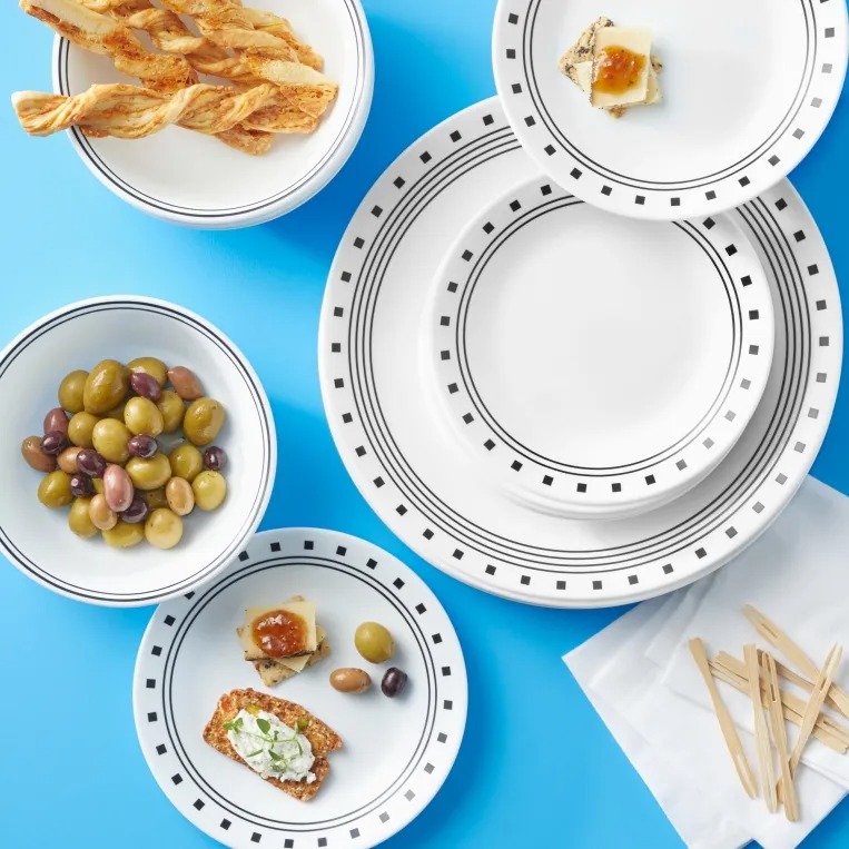סט 18 חלקים עוגה , City Block מבית Corning Corelle תוצרת ארצות הברית