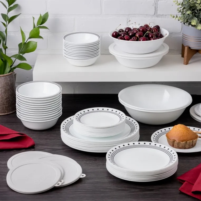 סט 18 חלקים עוגה , City Block מבית Corning Corelle תוצרת ארצות הברית