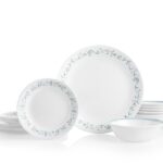 סט 18 חלקים צלחת עוגה, Country Cottage  מבית Corning Corelle תוצרת ארצות הברית