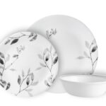 סט 12 חלקים, Misty Leaves מבית Corning Corelle תוצרת ארצות הברית