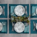 סט 12 חלקים, Misty Leaves מבית Corning Corelle תוצרת ארצות הברית