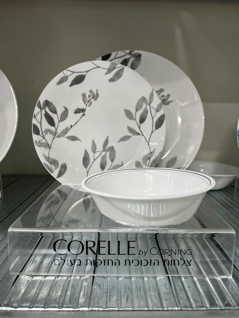 סט 12 חלקים, Misty Leaves מבית Corning Corelle תוצרת ארצות הברית