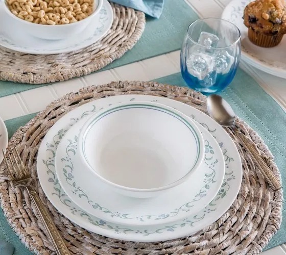 צלחת מנה עיקרית 26 ס"מ, Country Cottage מבית Corning Corelle תוצרת ארצות הברית