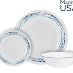 סט 18 חלקים, Ocean Blues עוגה מבית Corning Corelle תוצרת ארצות הברית