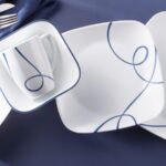 סט 18 חלקים, Lia Square מבית Corning Corelle תוצרת ארצות הברית