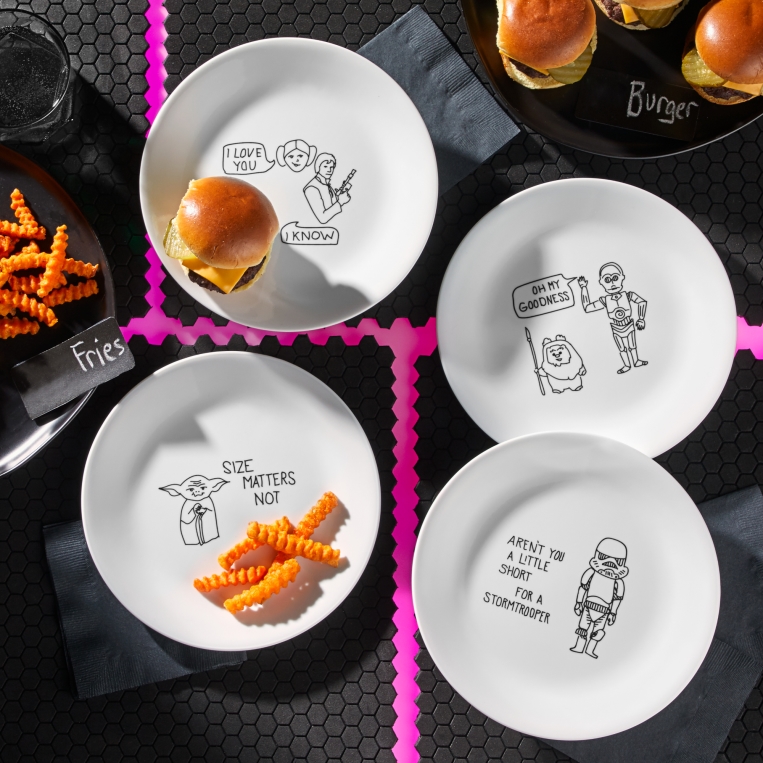 צלחת מנה ראשונה, Star Wars  מבית Corning Corelle תוצרת ארצות הברית