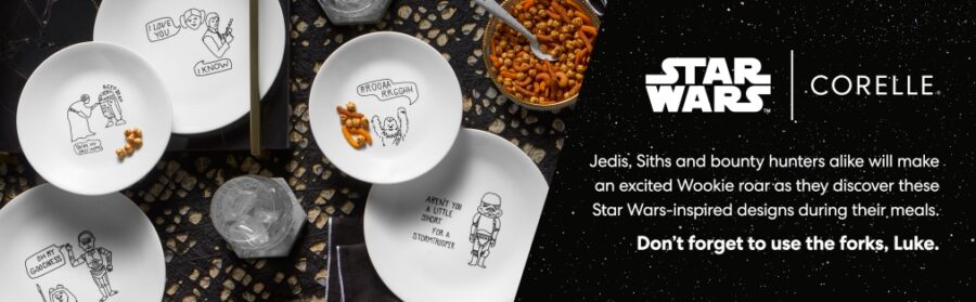 צלחת מנה ראשונה, Star Wars  מבית Corning Corelle תוצרת ארצות הברית