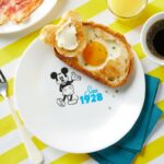 צלחת מנה ראשונה  21.5 ס"מ מבית    mickey Corning Corelle תוצרת ארצות הברית