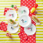 צלחת מנה ראשונה  21.5 ס"מ מבית    mickey Corning Corelle תוצרת ארצות הברית