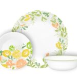 סט צלחות 18 חלקים , Contemporary Fruit מבית Corning Corelle תוצרת ארצות הברית