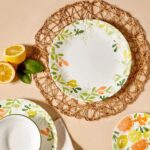 סט צלחות 18 חלקים , Contemporary Fruit מבית Corning Corelle תוצרת ארצות הברית