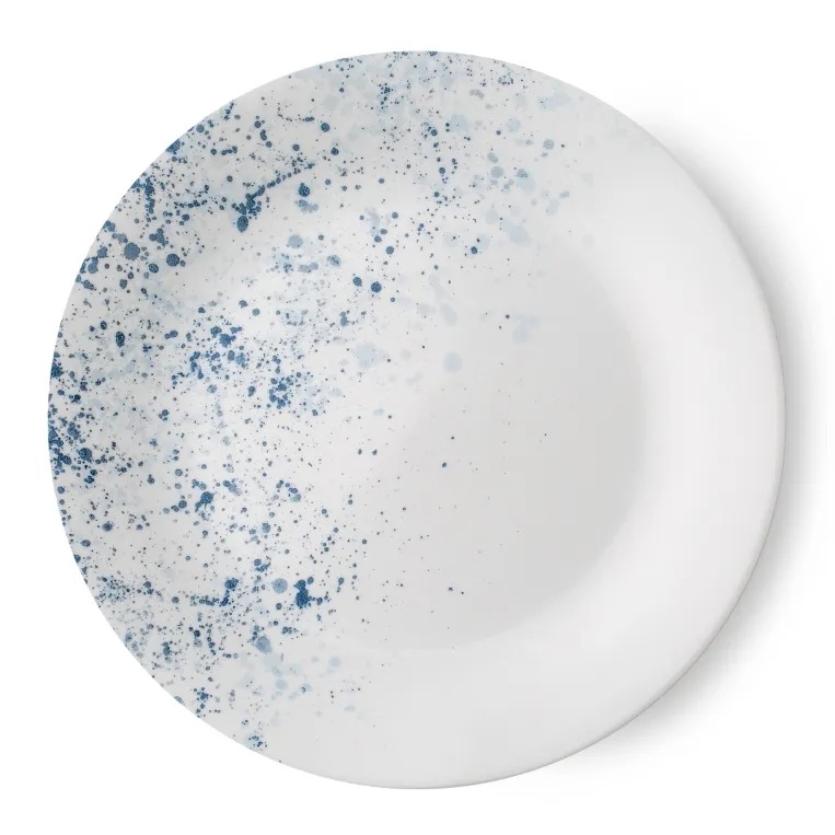 צלחת מנה ראשונה 21.5 ס”מ, Indigo Speckle מבית Corning Corelle תוצרת ארצות הברית