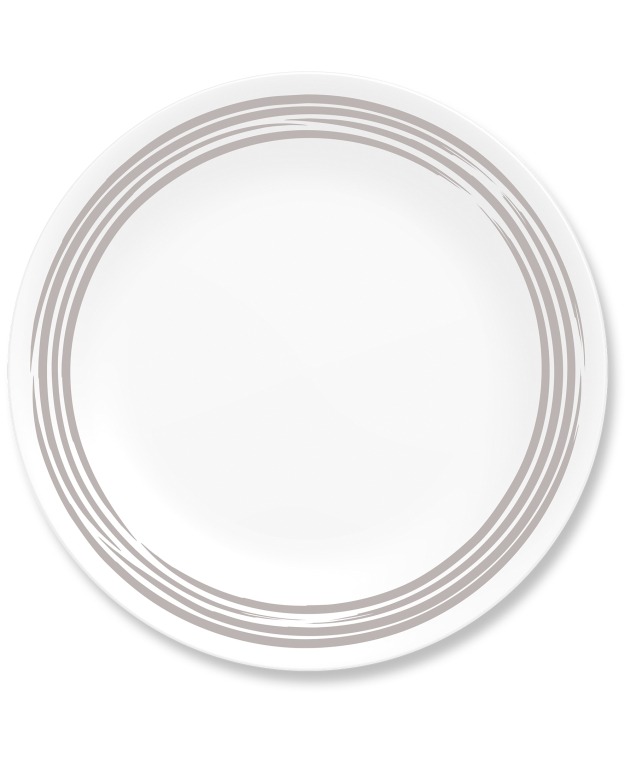 צלחת מנה ראשונה 21.5 ס”מ, Brushed Silver מבית Corning Corelle תוצרת ארצות הברית