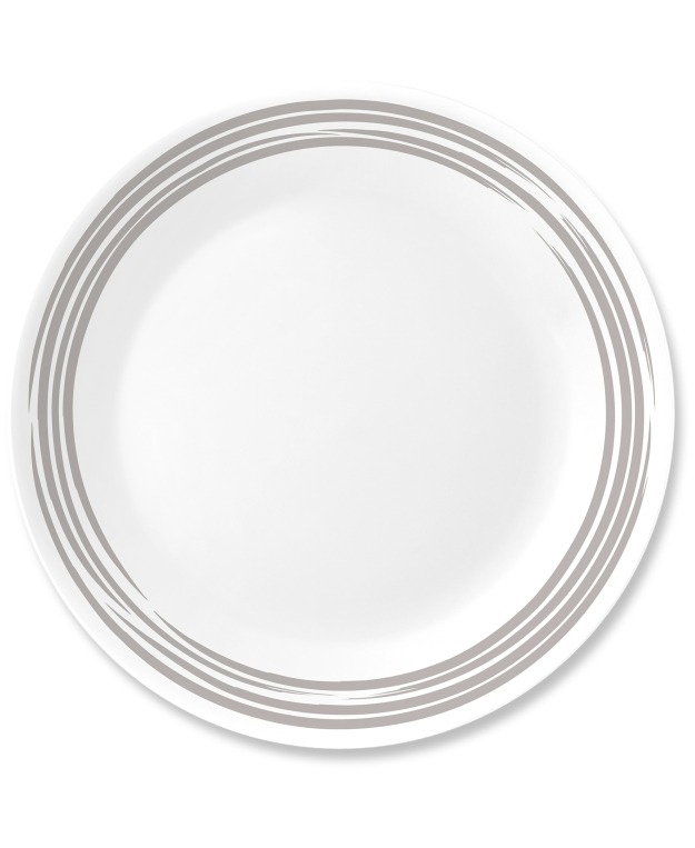 צלחת מנה עיקרית, Brushed Silver מבית Corning Corelle תוצרת ארצות הברית