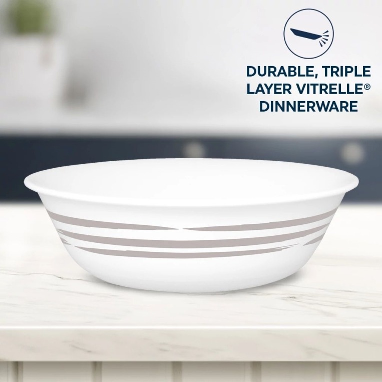 בול מרק 532 מ"ל,  Brushed Silver מבית Corning Corelle תוצרת ארצות הברית