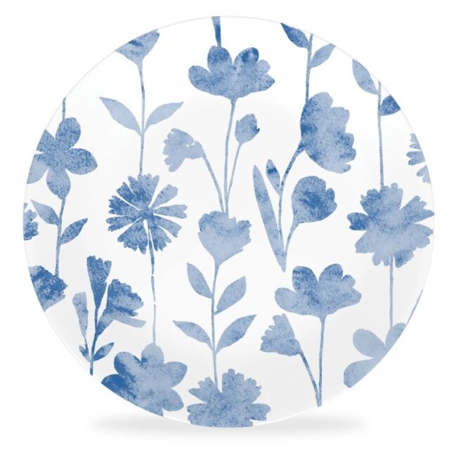 צלחת מנה ראשונה פרחים 21.5 ס”מ  Botanical מבית Corning Corelle תוצרת ארצות הברית