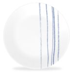 צלחת מנה ראשונה פסים 21.5 ס"מ Botanical Stripes מבית Corning Corelle תוצרת ארצות הברית
