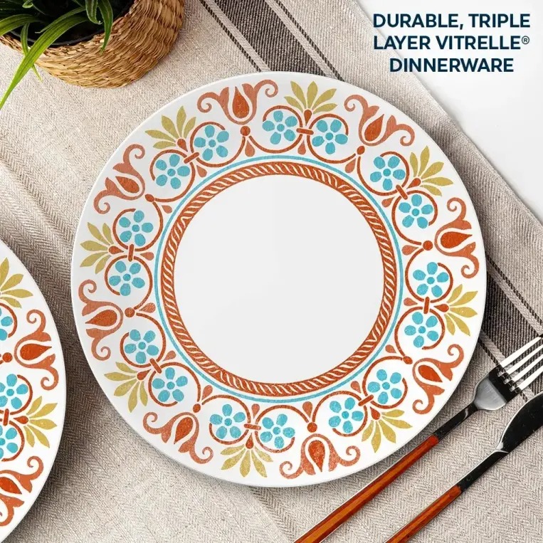 צלחת מנה עיקרית 26 ס"מ, Terracotta Dreams מבית Corning Corelle תוצרת ארצות הברית