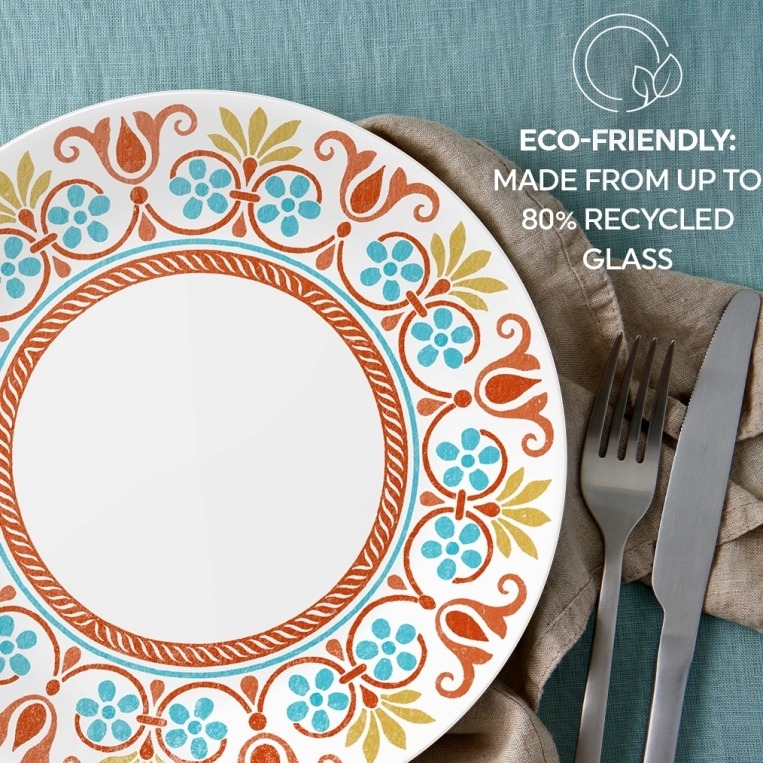 צלחת מנה עיקרית 26 ס"מ, Terracotta Dreams מבית Corning Corelle תוצרת ארצות הברית