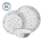 סט 18 חלקים, Provincial Blue  מבית Corning Corelle תוצרת ארצות הברית