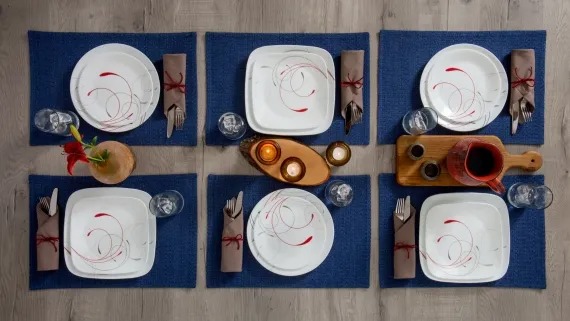 צלחת מנה עיקרית 26 ס"מ, Splendor מבית Corning Corelle תוצרת ארצות הברית