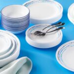 סט צלחות 24 חלקים, Ocean Blues מבית Corning Corelle תוצרת ארצות הברית