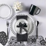 בול למרק 532 מ"ל פס שחור כפול מבית Corning Corelle תוצרת ארצות הברית