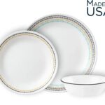 סט 12 חלקים, דגם Corning Corelle  Paloma תוצרת ארצות הברית