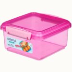קופסת אוכל 1.2 צבע ורוד SISTEMA