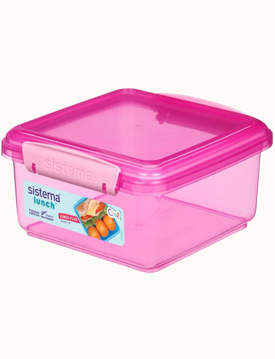 קופסת אוכל 1.2 צבע ורוד SISTEMA