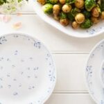 צלחת מנה ראשונה 21.5 ס"מ, Provincial Blue  מבית Corning Corelle תוצרת ארצות הברית