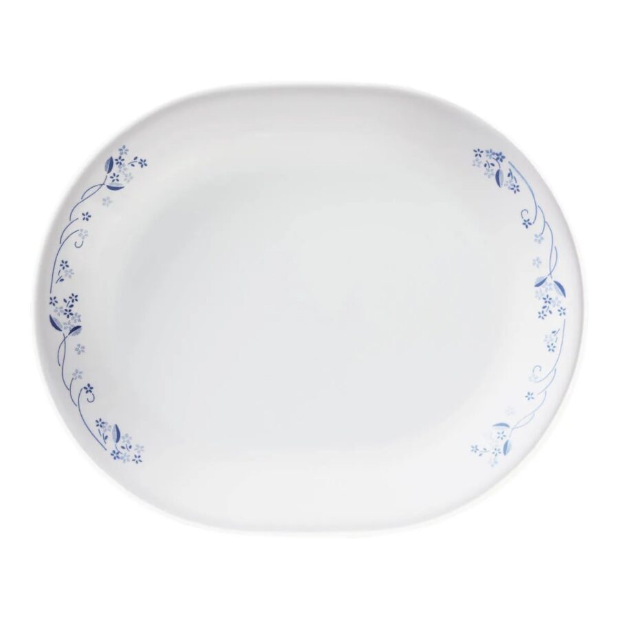 מגש אובלי 31 ס"מ, Provincial Blue מבית Corning Corelle תוצרת ארצות הברית