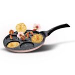 מחבת פנקייק 26 ס”מ 7 שקעים BLACK MARBLE קרם מבית FOODAPPEAL