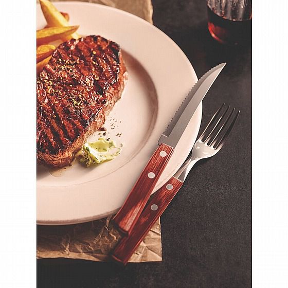 סכין סטייק משוננת (קטן) – Tramo Serving Polywood Chianti - Tramontina