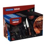 סט סכו"ם 12 חלקים Tramontina Polywood Jumbo   Espresso