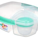 קופסת אוכל מחולקת טריפל ספליט 2  ליטר SISTEMA