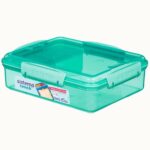 קופסת אוכל  975 מ”ל בצבע טורקיז SISTEMA