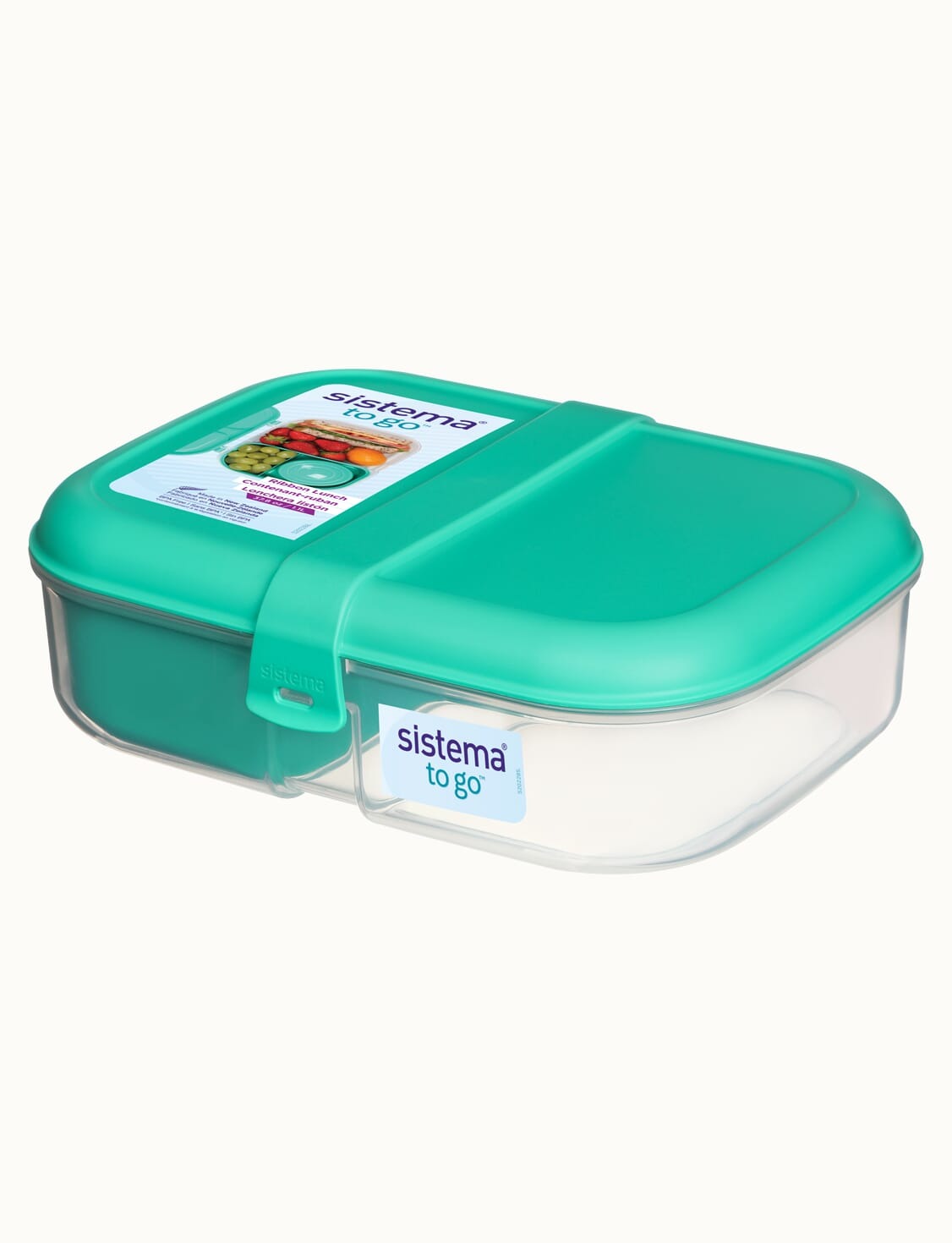 קופסת אוכל מחולקת  1.1 ליטר SISTEMA צבע מנטה