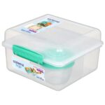 קופסת אוכל מחולקת  2 ל’ מנטה מבית SISTEMA