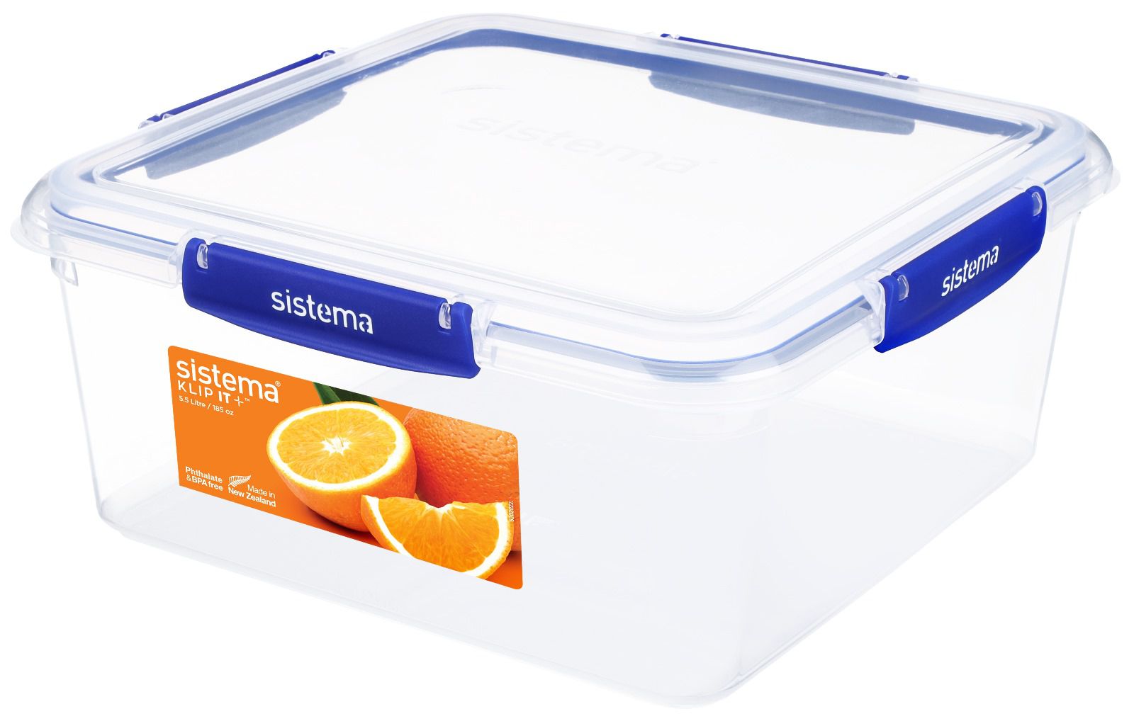 קליפ איט פלוס – מיכל אחסון מרובע 5.5  ליטר SISTEMA