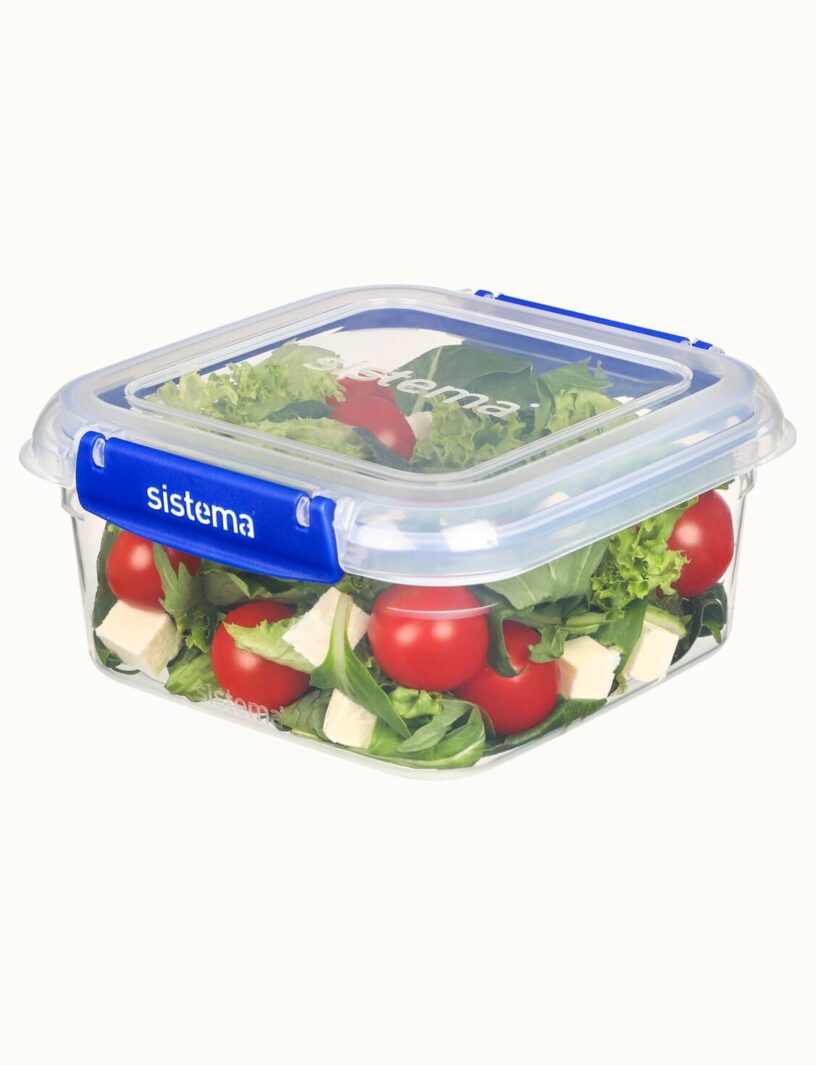 מיכל  אחסון הרמטי מרובע 1.15 ליטר מסדרת Sistema - KLIP IT Plus