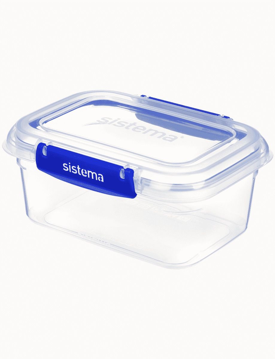 מיכל  אחסון הרמטי מלבני 1 ליטר מסדרת Sistema - KLIP IT Plus