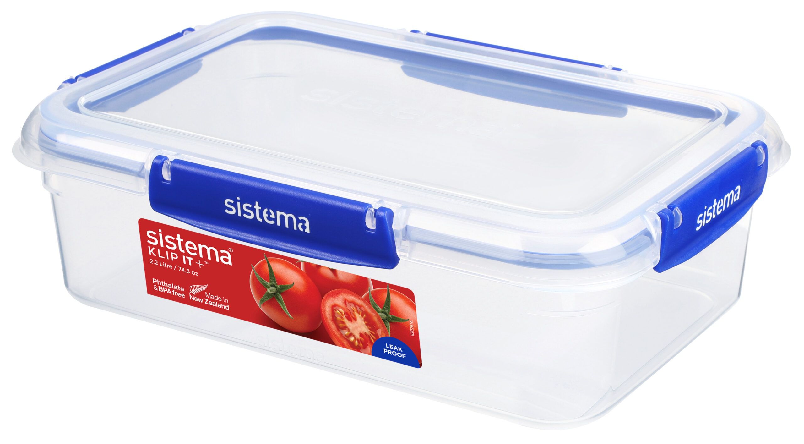מיכל  אחסון הרמטי מלבני 2.2 ליטר מסדרת Sistema – KLIP IT Plus